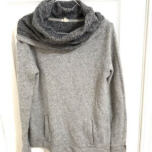 J. Crew Heather Gray Cowl Neck Sweater